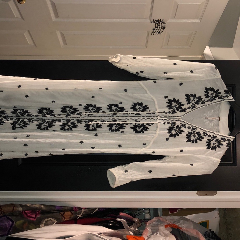 Free people white dress/kimono